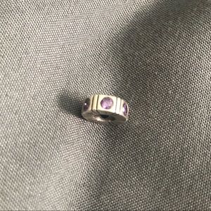 Purple Stone Pandora Charm